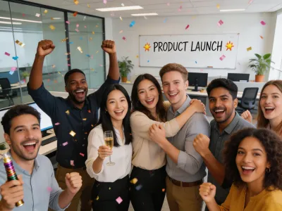 Product launch celebration